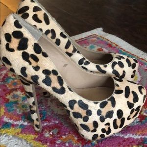 Steve Madden Leopard Platform Heels